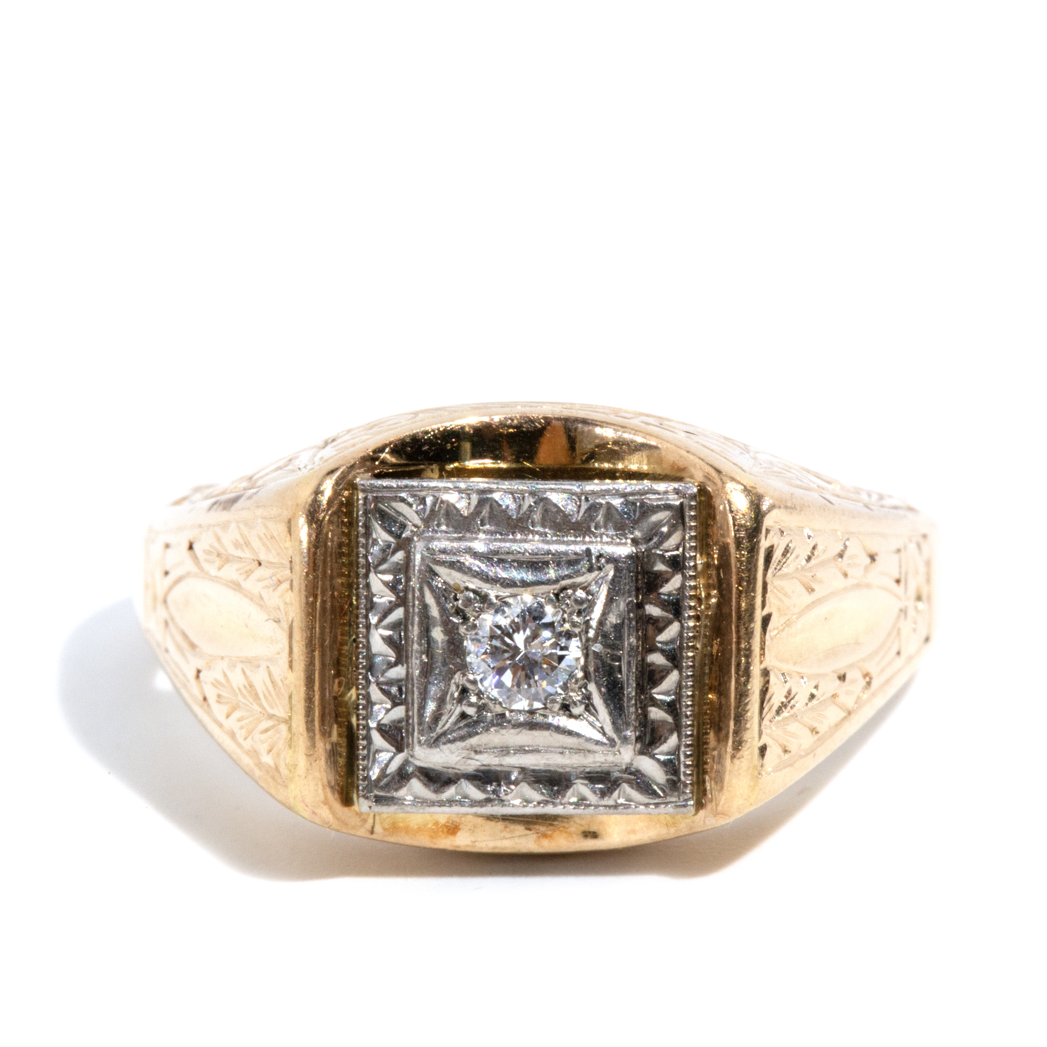 209 · Vintage Signet Style Ring 9ct Gold