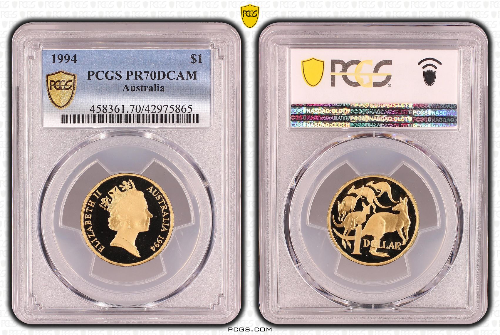 Elizabeth II, One Dollar, PR70DCAM , 1994 PCGS POP - 5/0
