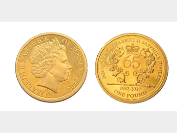 1952-2017 SAPHIRE JUBILEE JERSEY ONE POUND