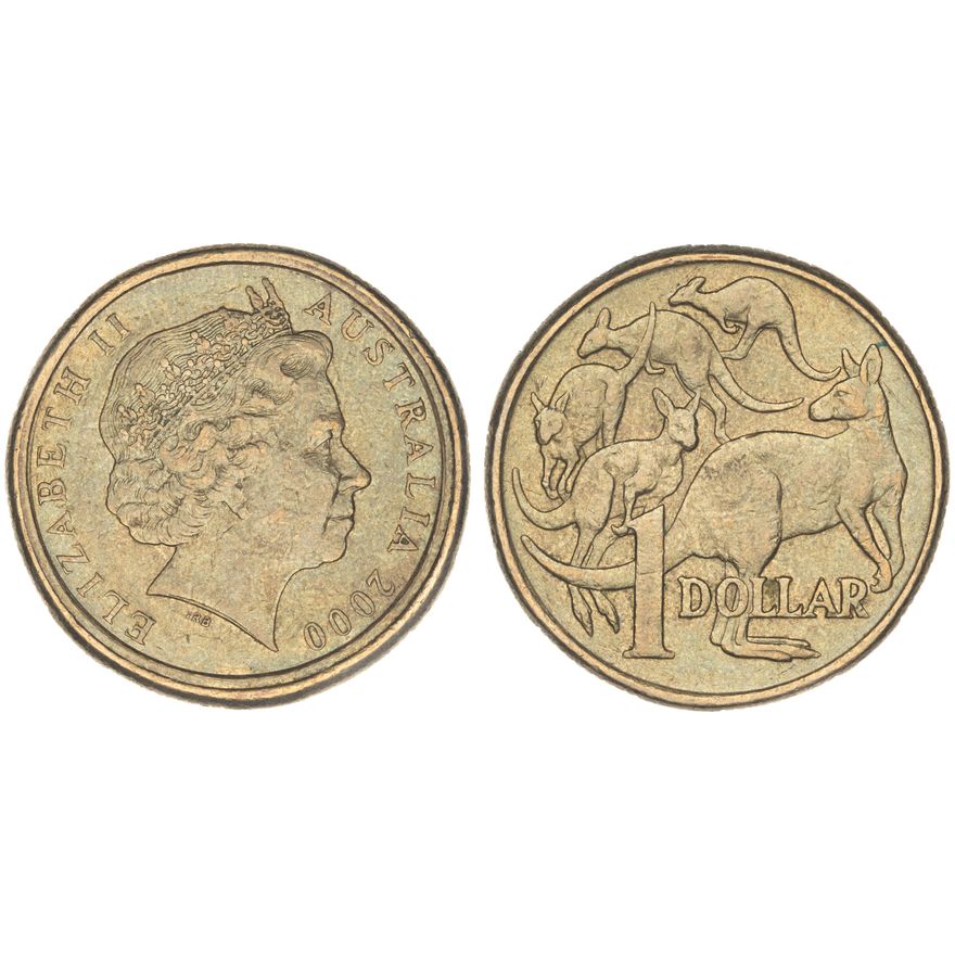 Elizabeth II, Mule, One Dollar, 2000,  aUNC