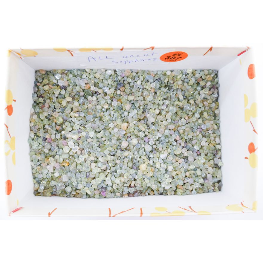Box Uncut Small Montana Sapphires