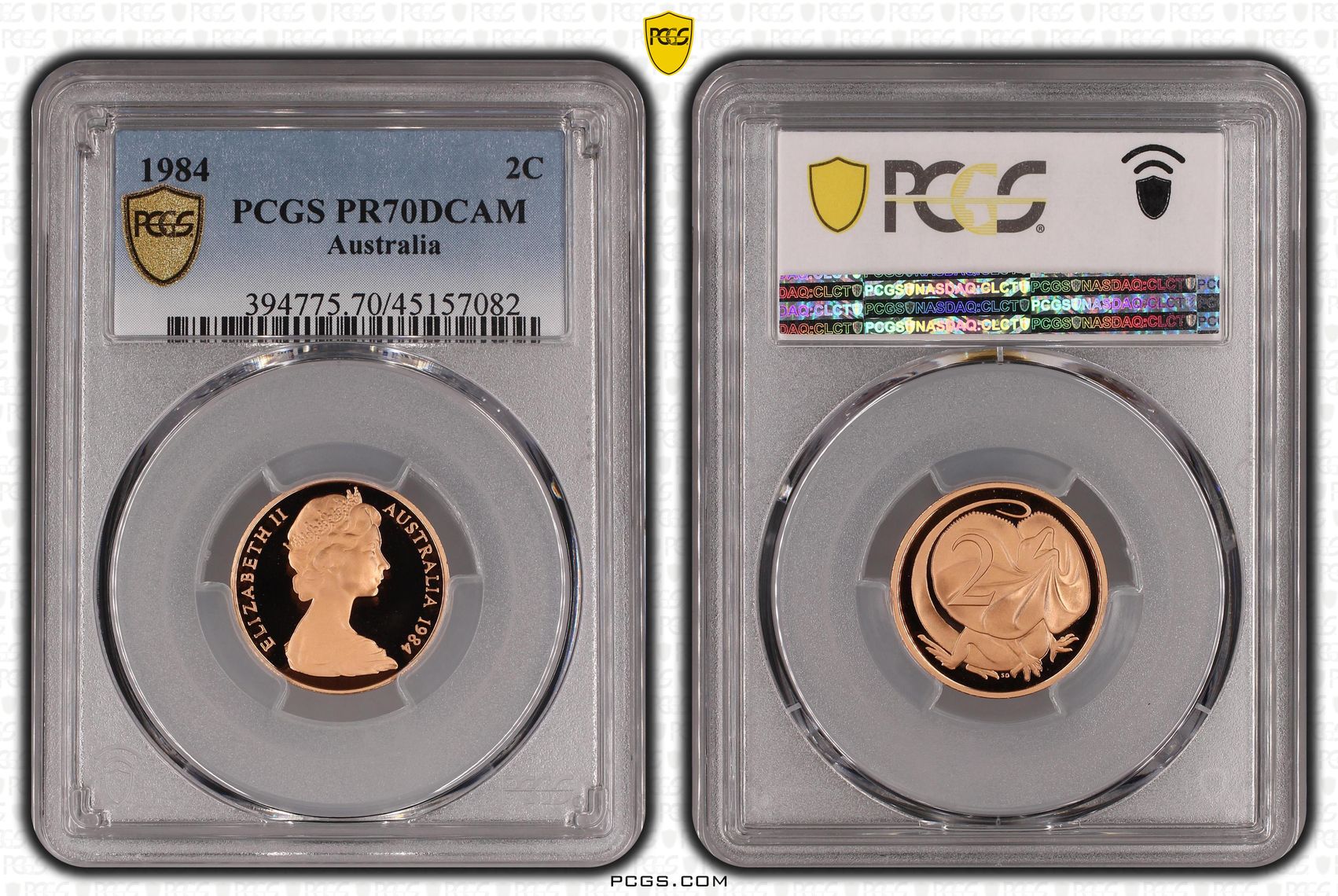 Elizabeth II, Two Cent, 1984, PCGS PR 70DCAM