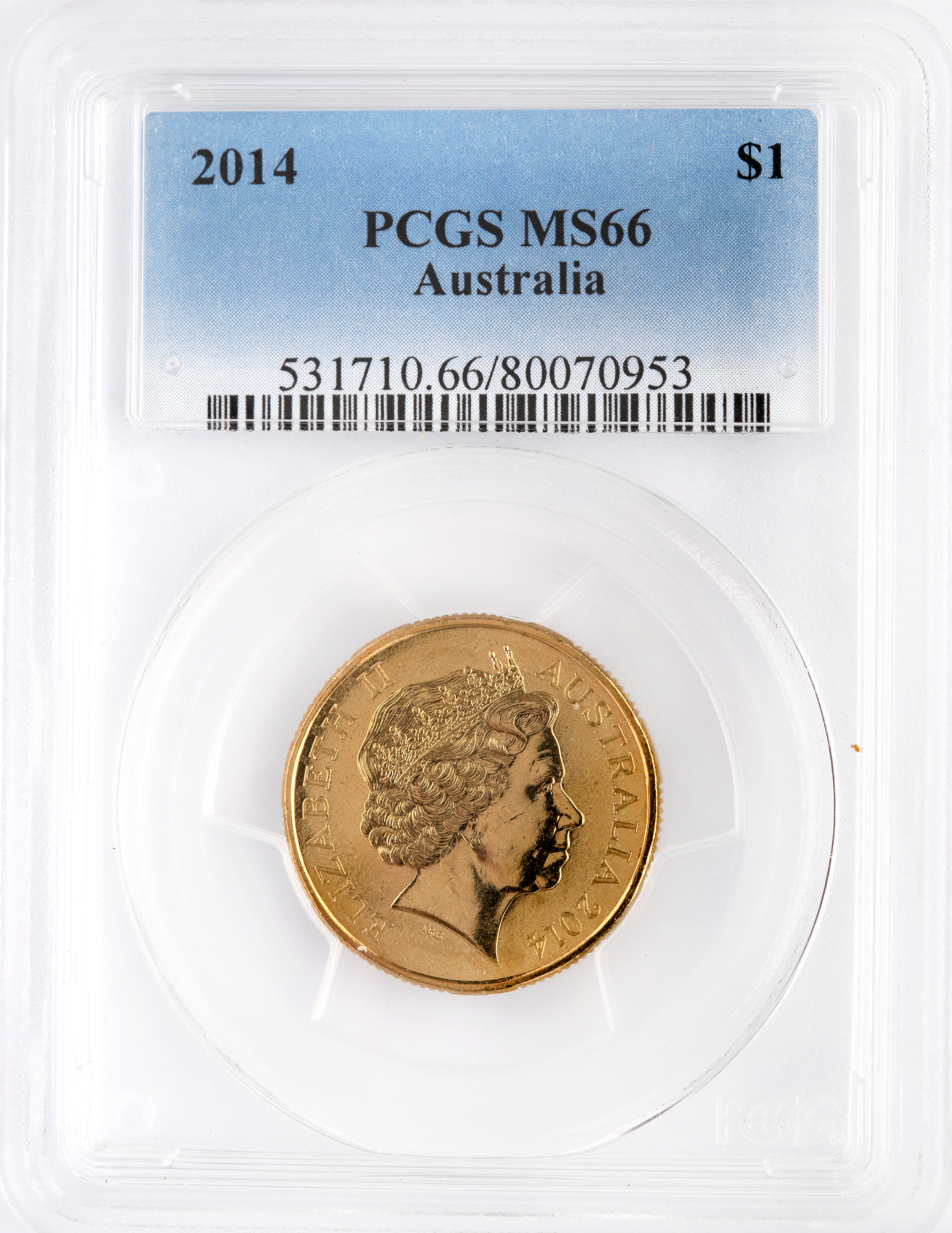 One Dollar, 2014, PCGS MS66