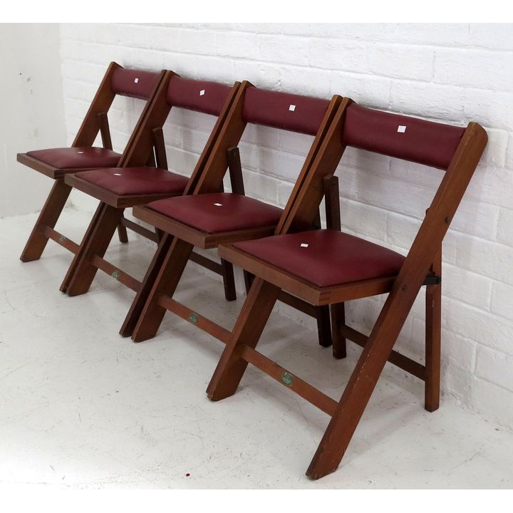 SET OF 4 FOLDING CHAIRS