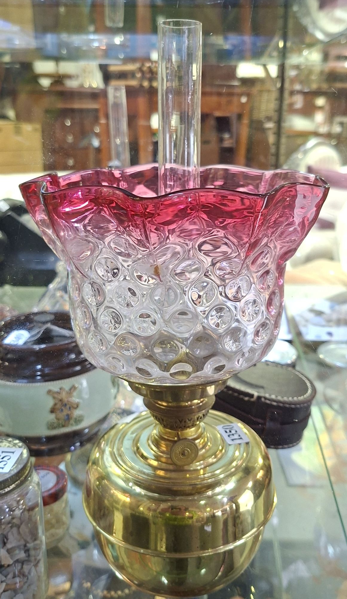 1350 · BRASS OIL LAMP