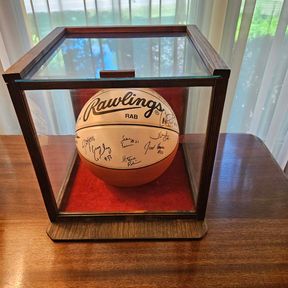 1995-96 Kansas Jayhawks KU University of Kansas Autographed Basketball