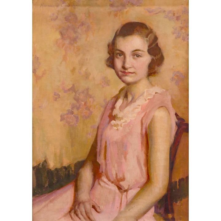 Mary Rosamond Coolidge (1884-1978 Mass) 'Barbara' Oil