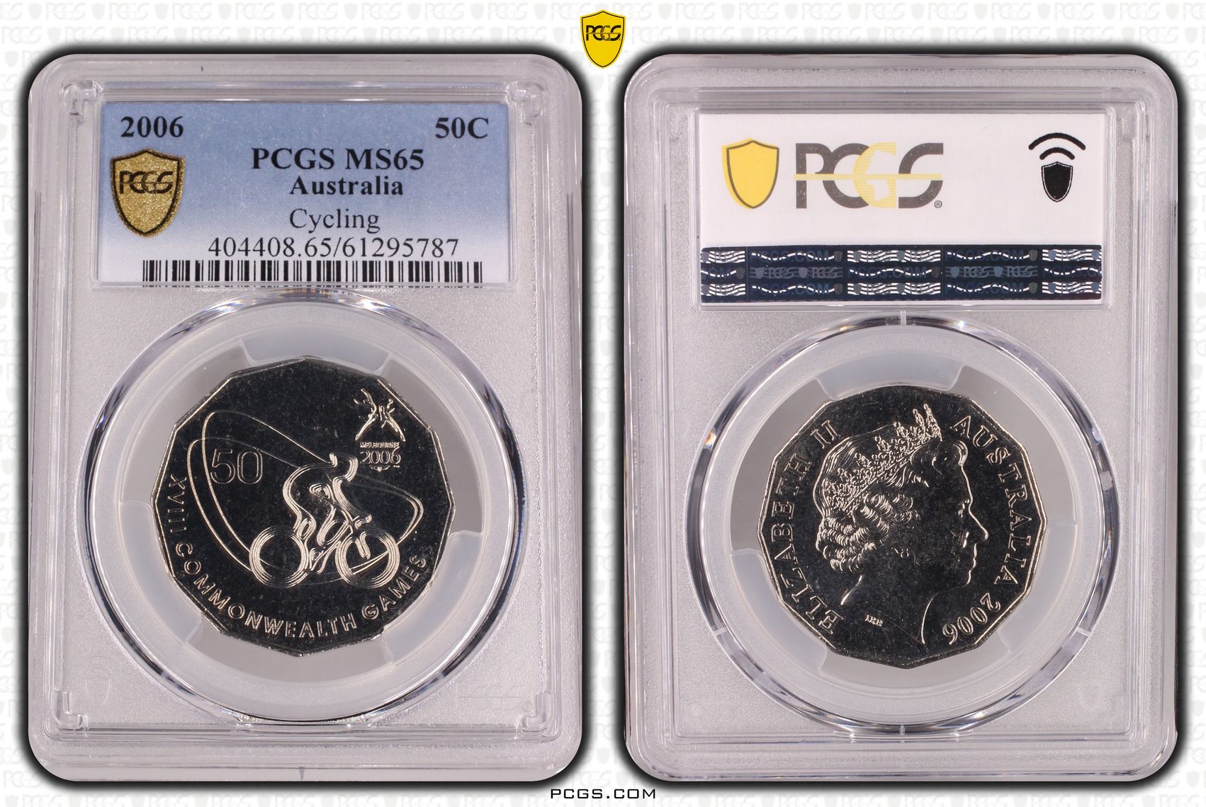 Cycling, Fifty Cent, 2006, PCGS MS65