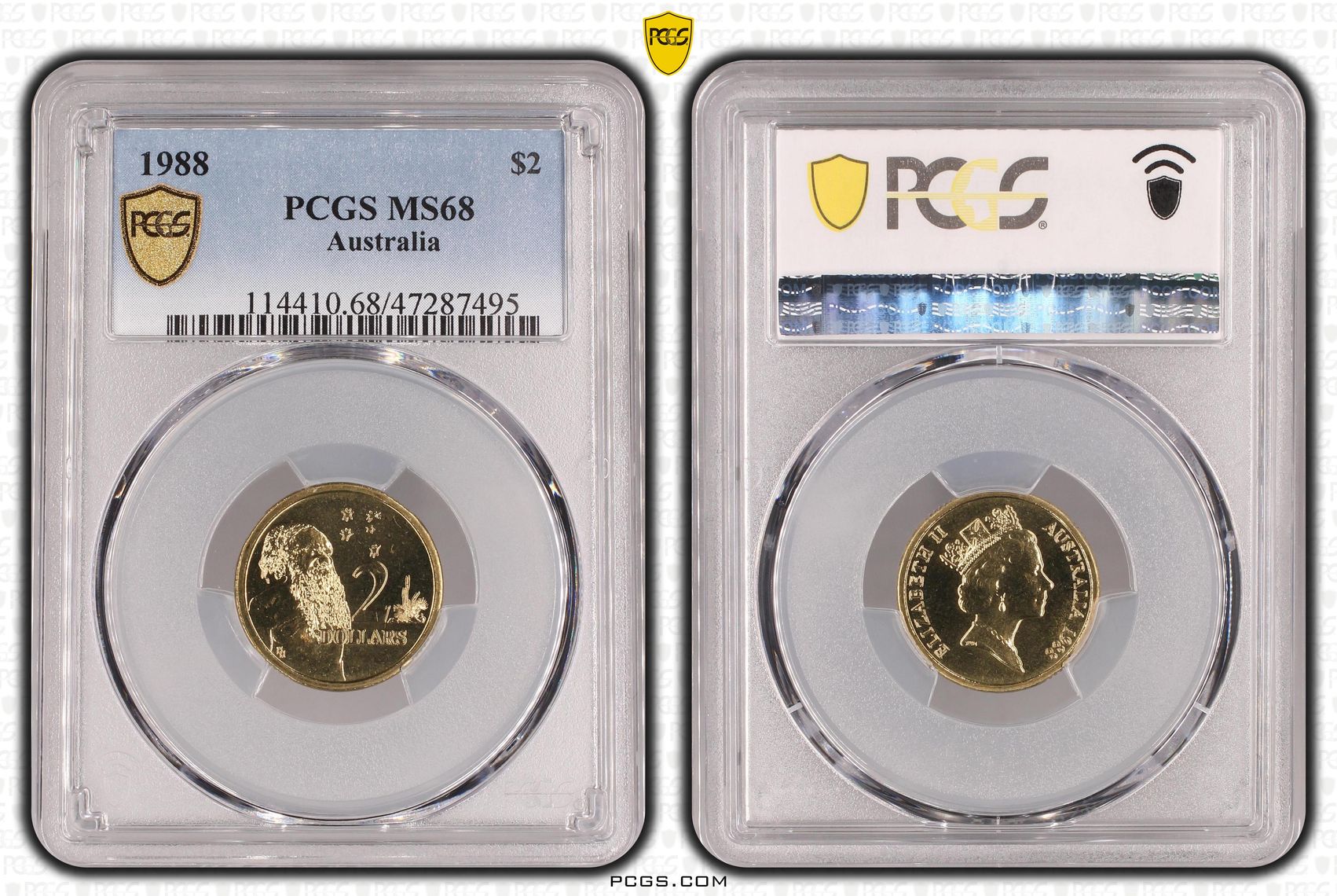 Elizabeth II, Two Dollar, 1988, PCGS MS68
