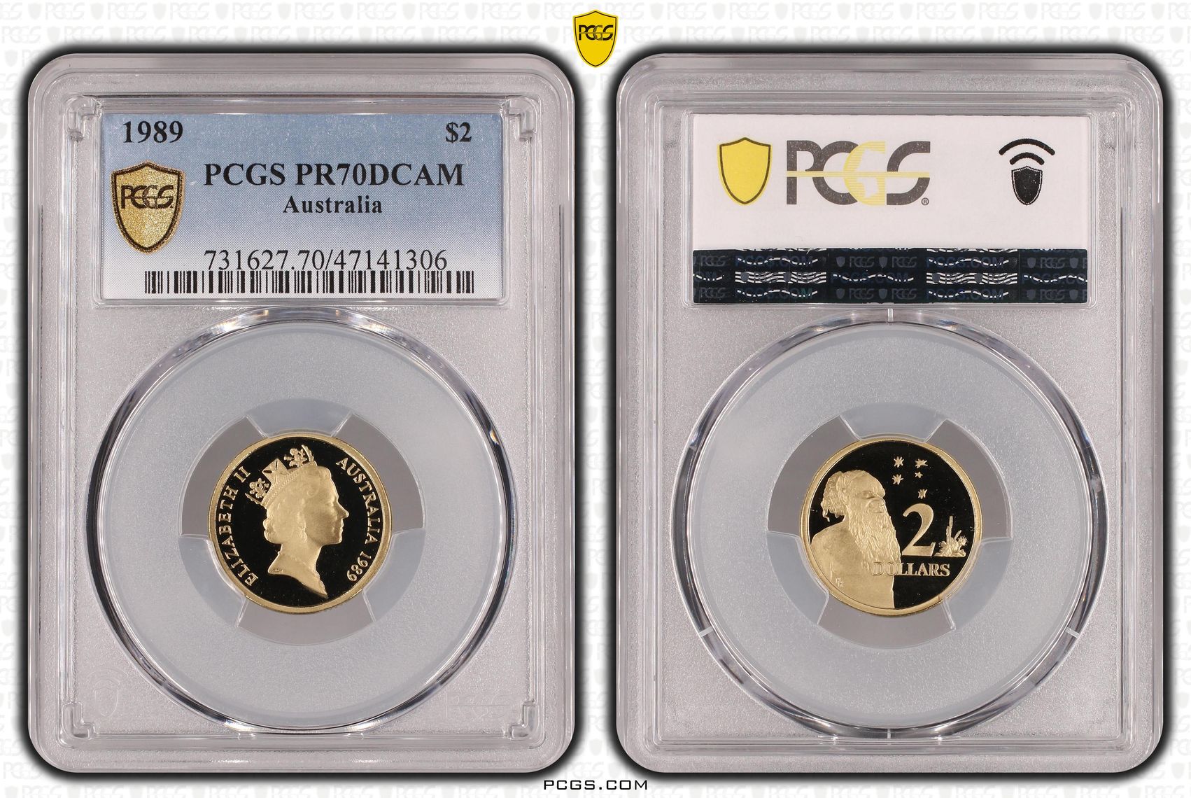 Elizabeth II, Two Dollar, 1989, PCGS PR70DCAM