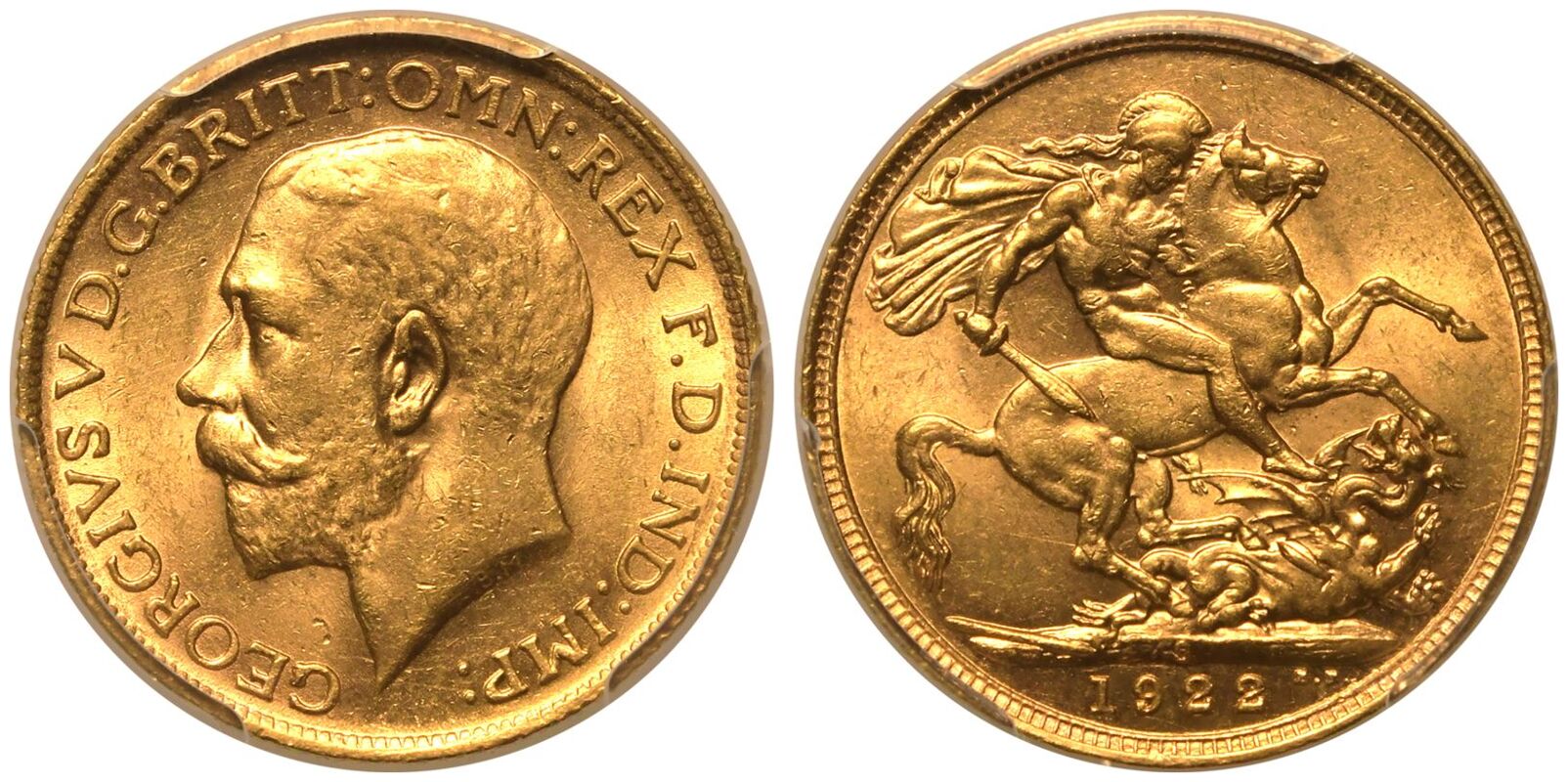 旧貨幣 メダル 鷲デザイン ARMORED DIVISION 1922 S Gold Sovereign PCGS MS62 | The Coin Cabinet Auctions