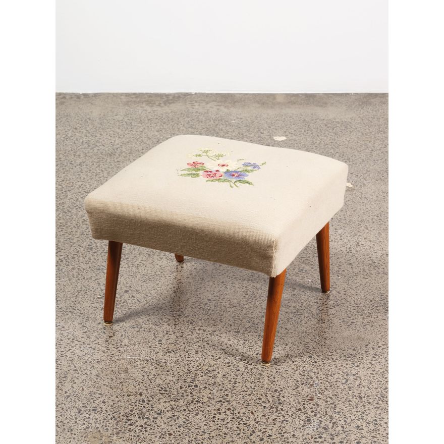 A 1950s oak stool