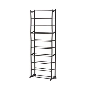 Gretmol 10 Tier Stackable Shoe Rack Black Shelving Unit for Shoe Storage | NOT ASSEMBLED / MIGHT BE INCOMPLETE