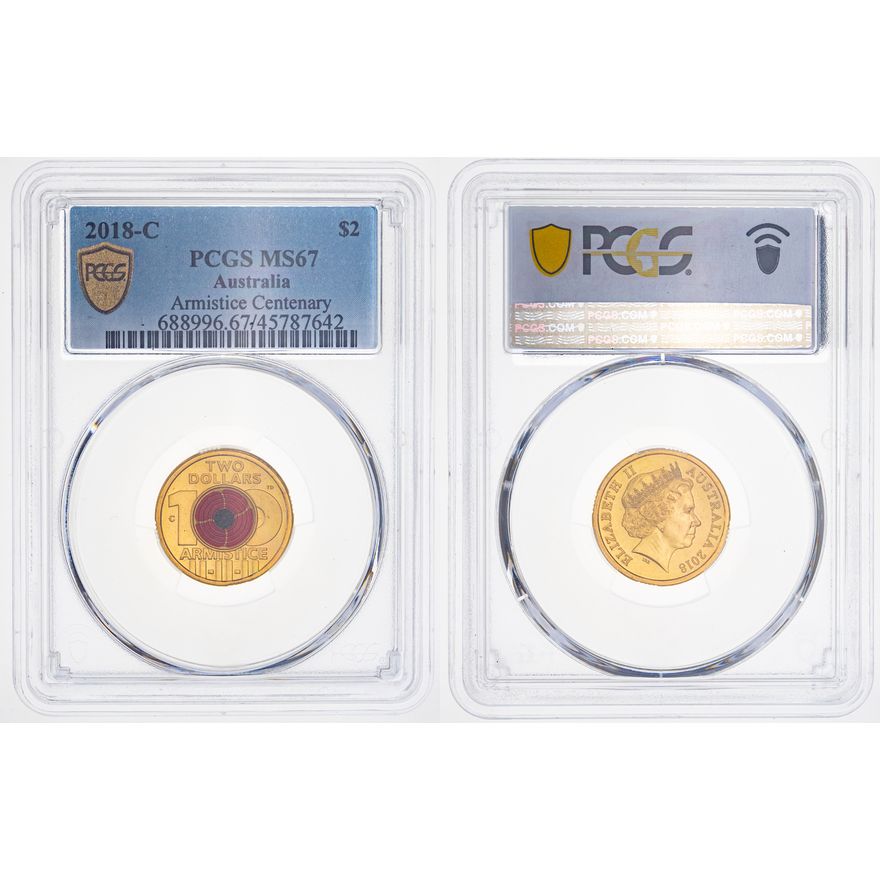 Armistice Centenary, Two Dollar, 2018-C, PCGS MS 67