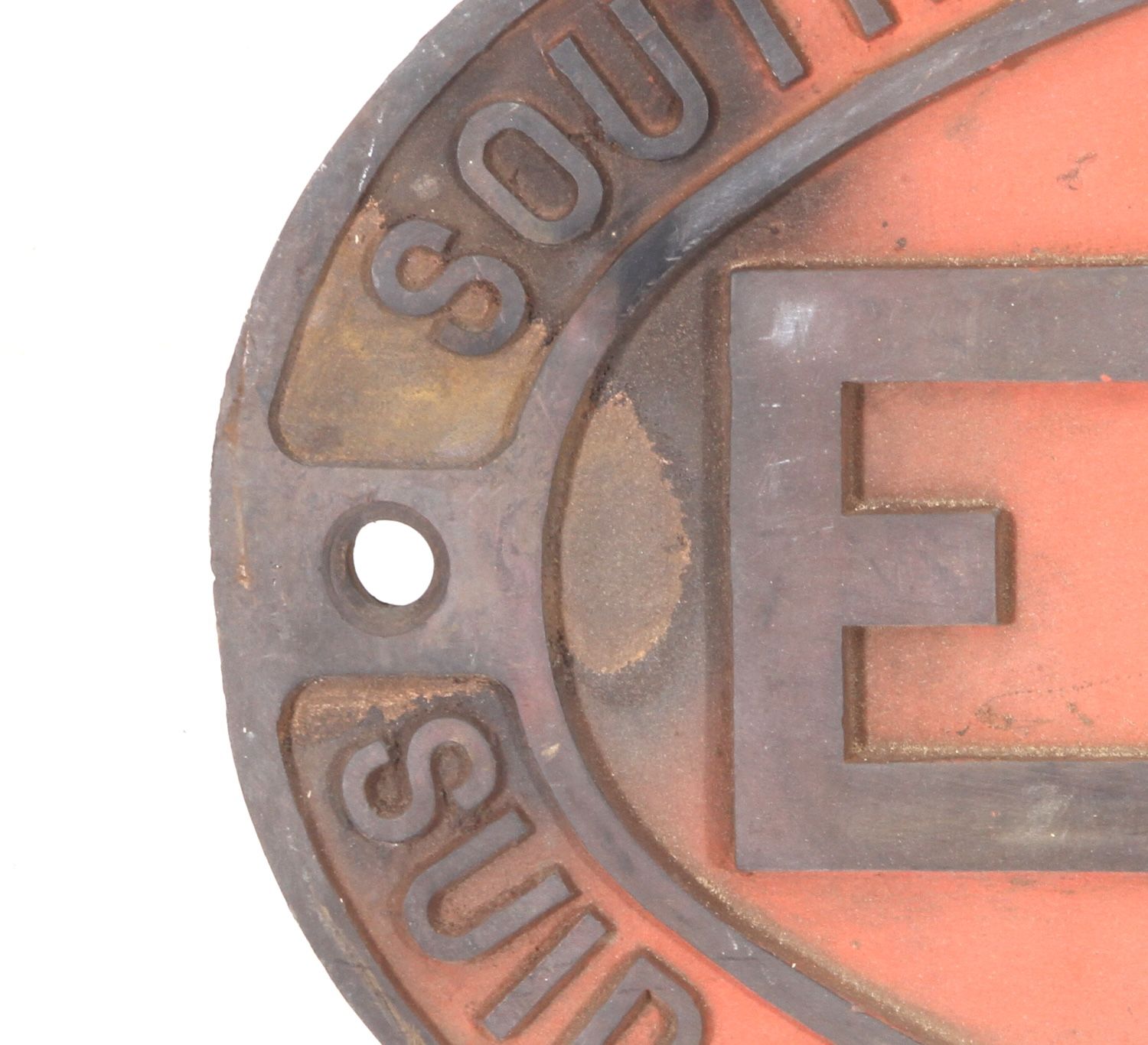 Rare pair of original brass South African Railways - Suid