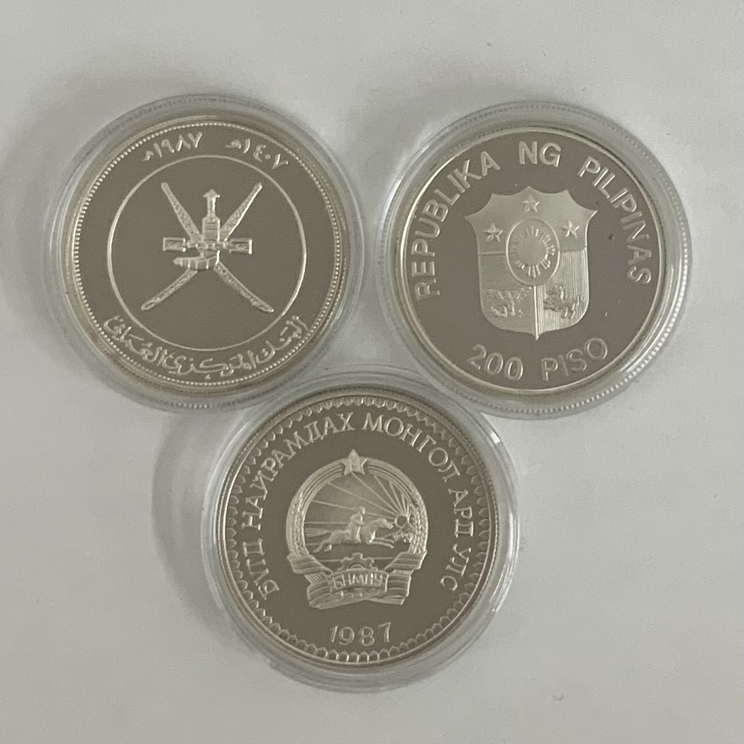 各国-Various Countries. Silver. WWF25周年記念 銀貨25カ国25種揃 ...