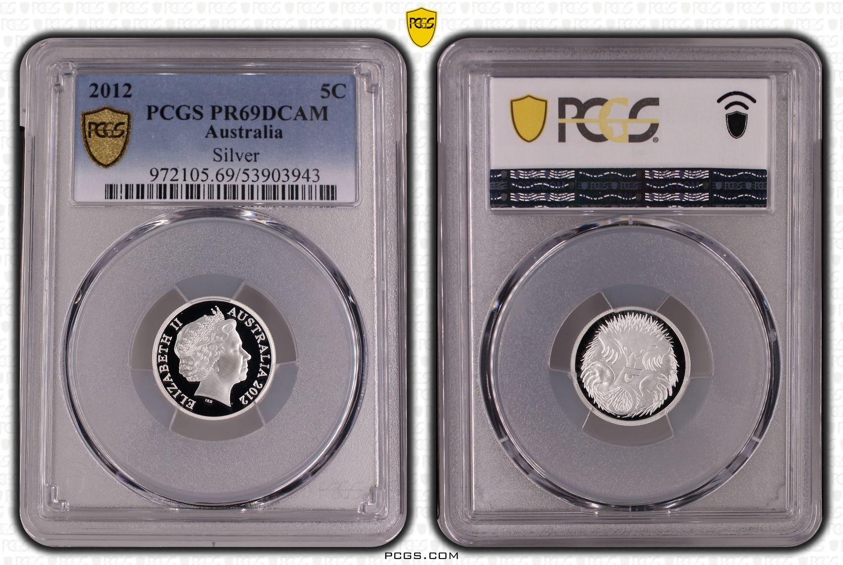 Silver, Five Cent, 2012, PR69DCAM