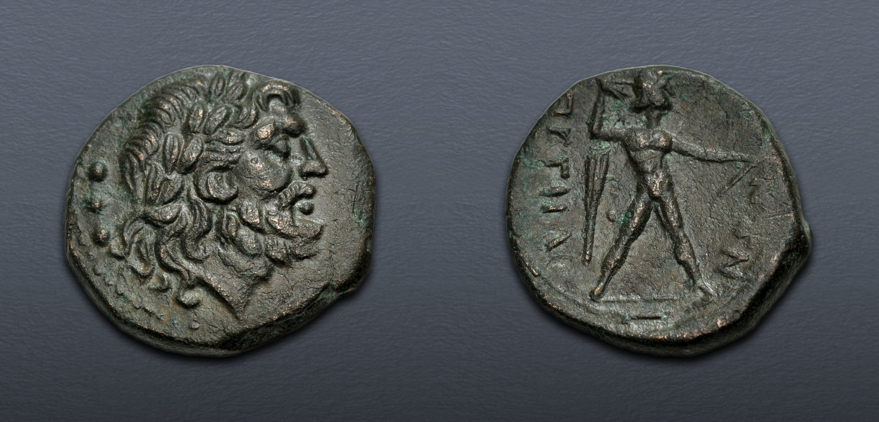 BRUTTIUM, Petelia. Late 3rd century BC. Æ Quadrans (17mm, 3.79 g, 5h ...