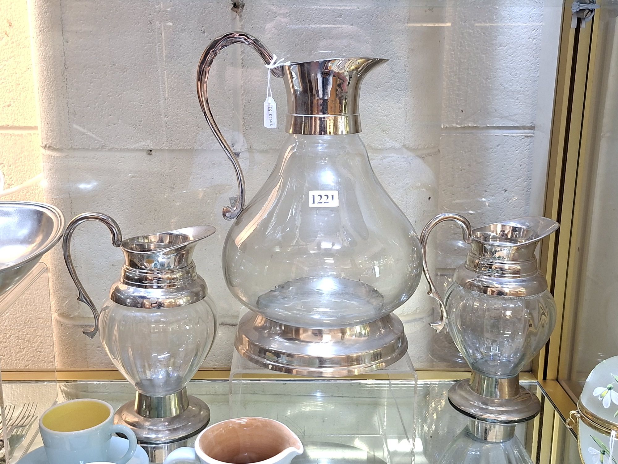 Modern Metal And Glass Jugs