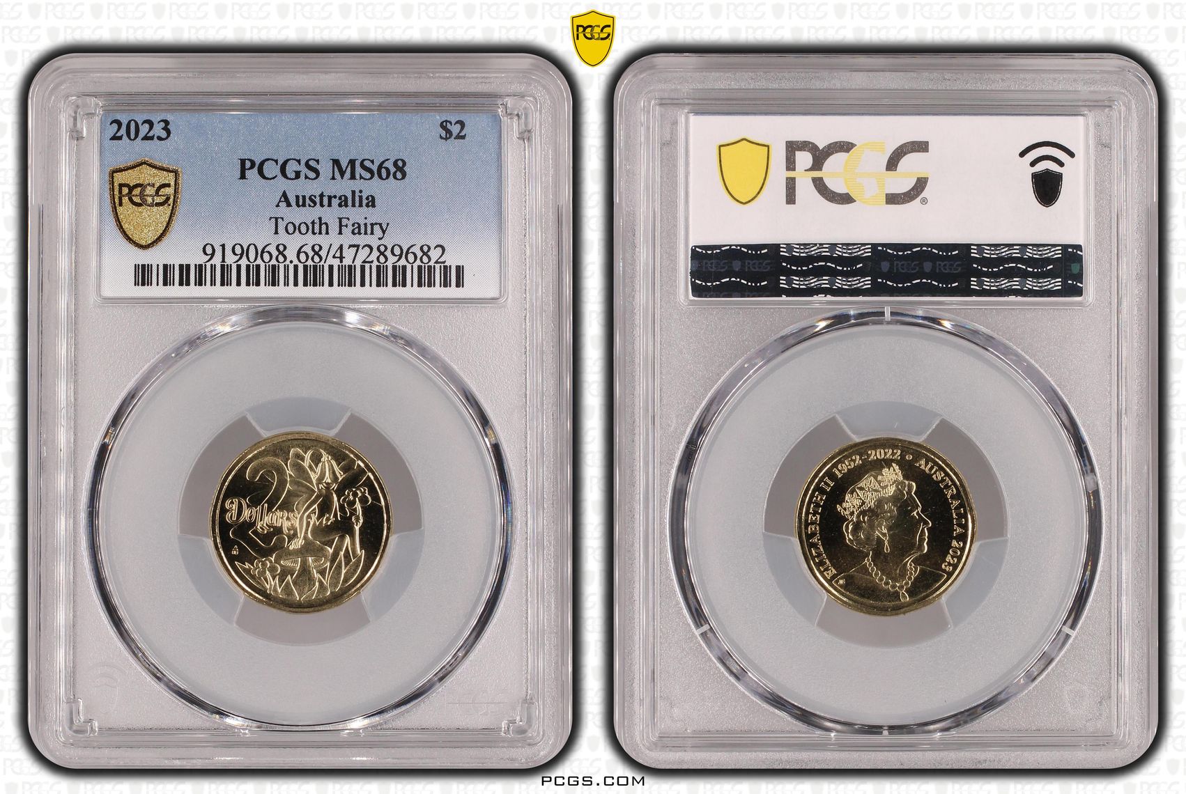 Tooth Fairy, Two Dollar, 2023, PCGS MS68