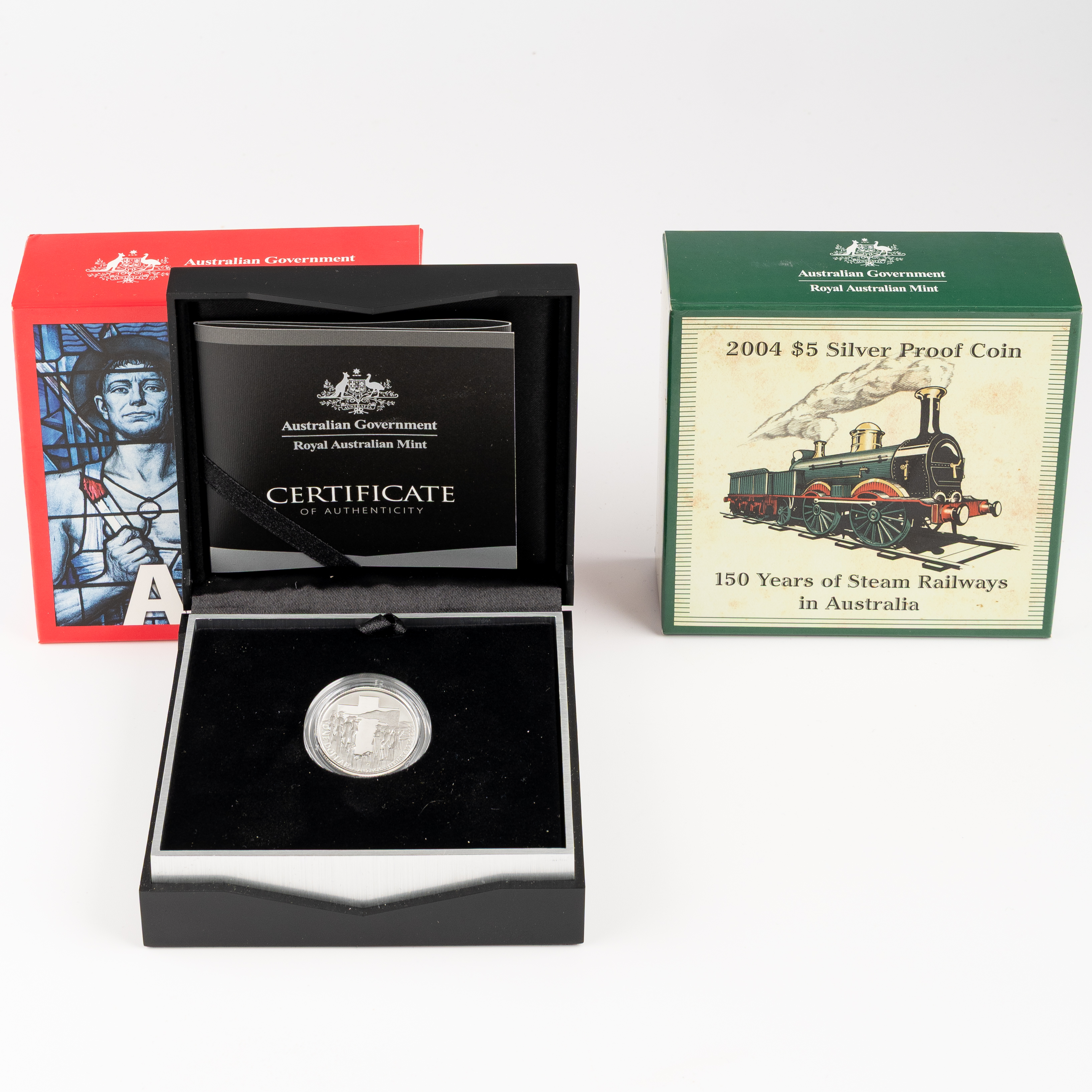 291 · Elizabeth II, RAM - ANZAC Centenary & 150 Years of Steam Railways, One Dollar - Five Dollars, 2004 - 2015,  FDC