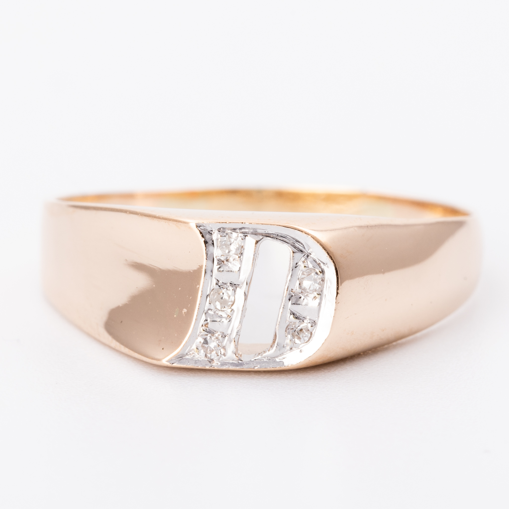 Diamond Signet Ring 14ct
