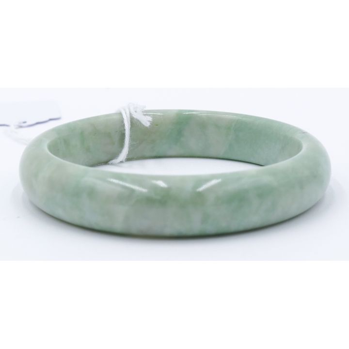 Chinese Carved Jade Bangle Bracelet 14mm - 2.5'' Diameter