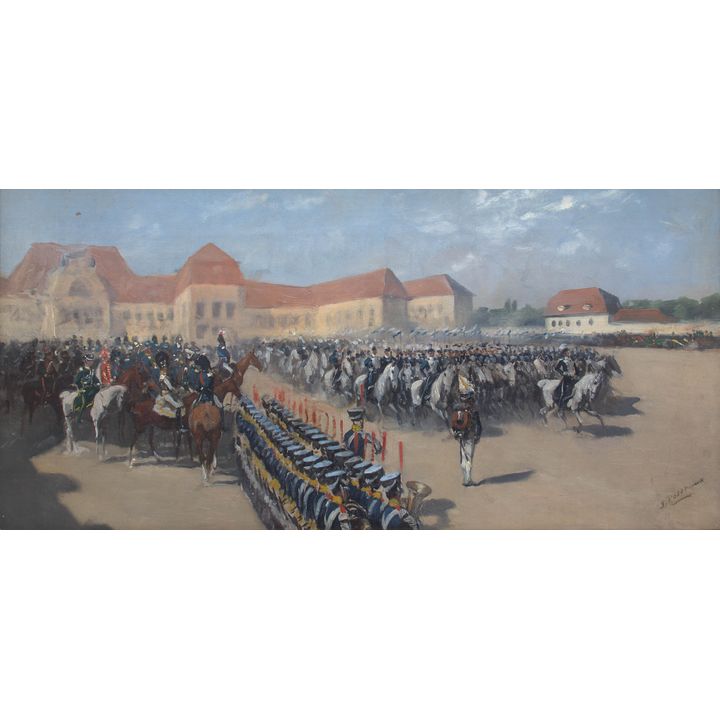 Jan Rosen | Rewia na placu Saskim przed wielkim księciem Konstantym w roku 1824