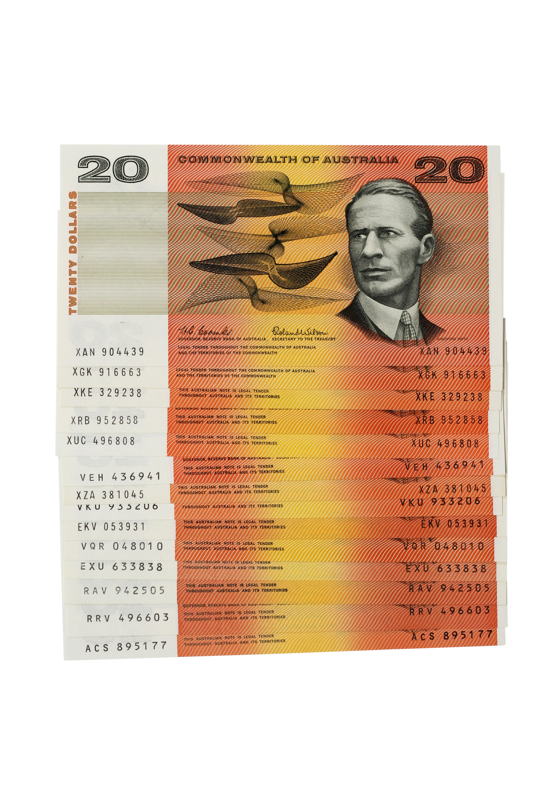 2027. · Collection, Twenty Dollars, 1966 - 1993, UNC