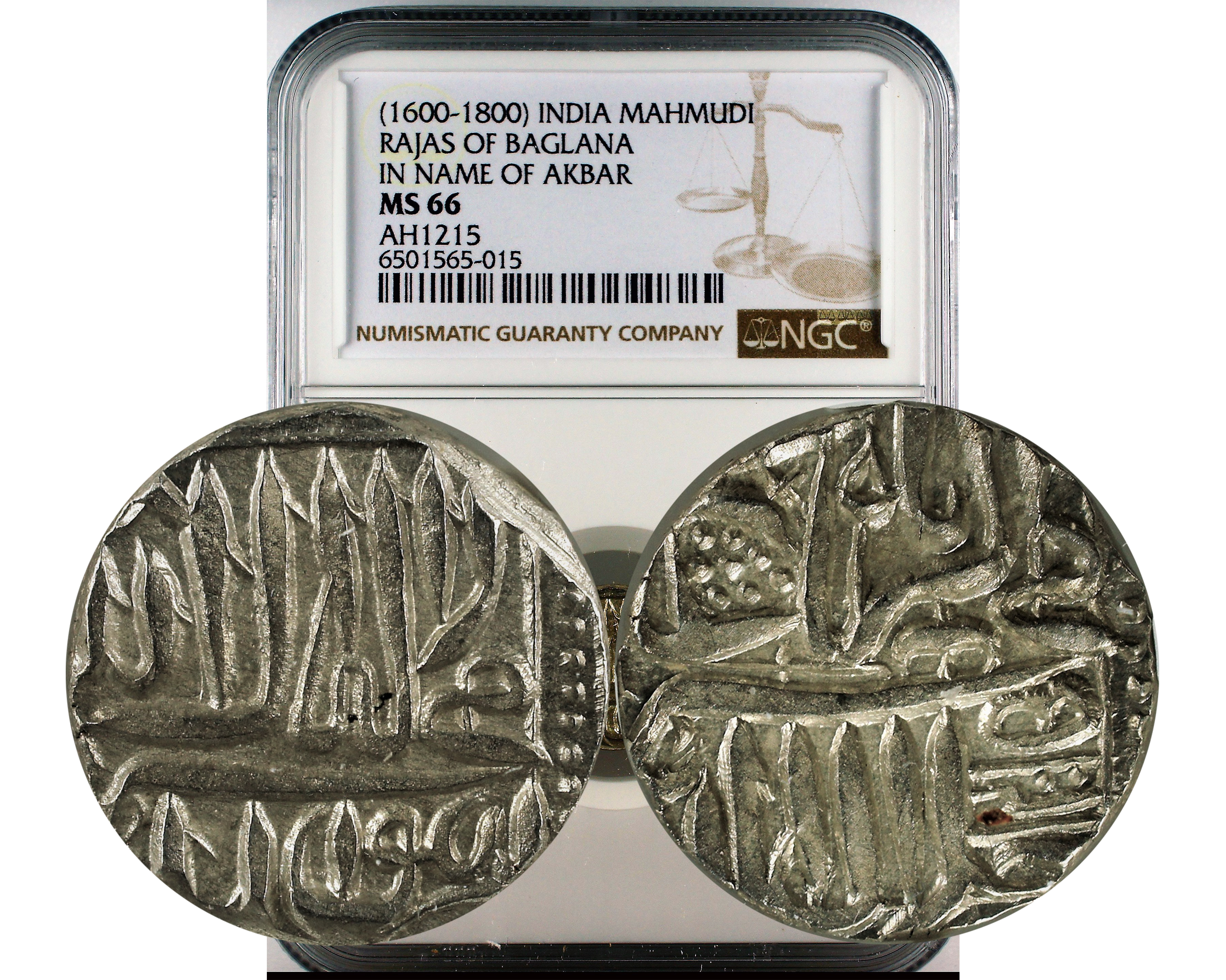 (1600-1800) INDIA RAJAS OF BAGLANA IN NAME OF AKBAR MAHMUDI MS 66