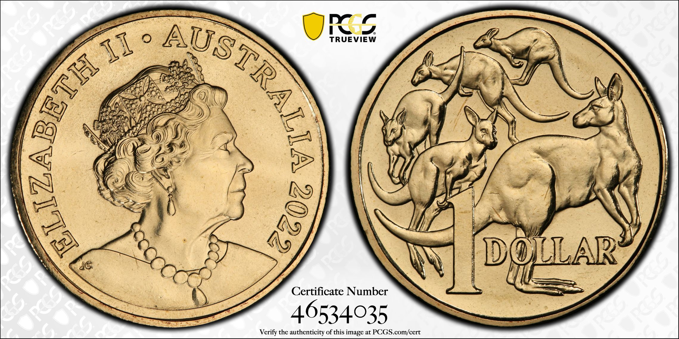 One Dollar, 2022, PCGS MS68