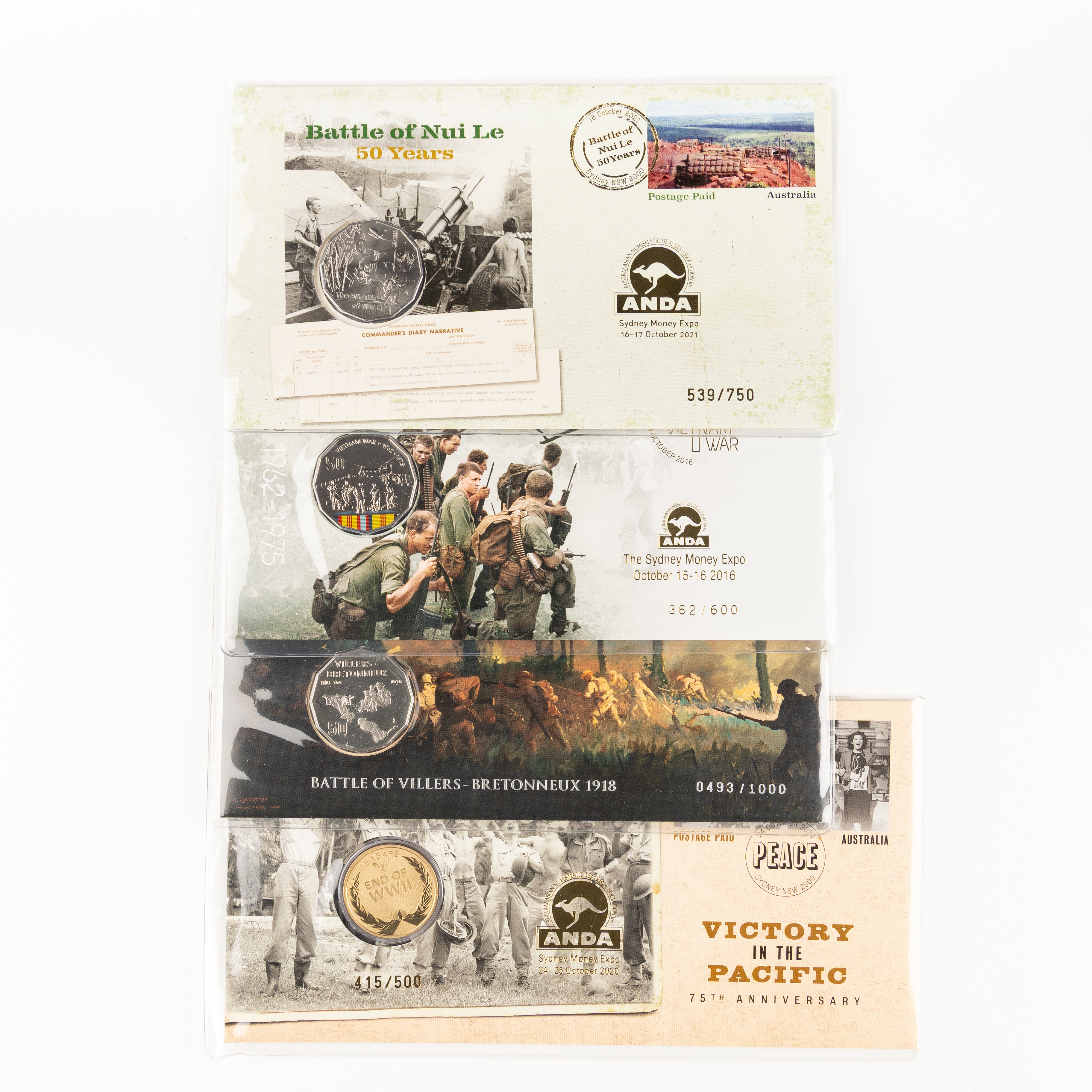 159 · Elizabeth II, Battles, Campaigns & Wars, Fifty Cents - One Dollar, 2016 - 2021,  UNC