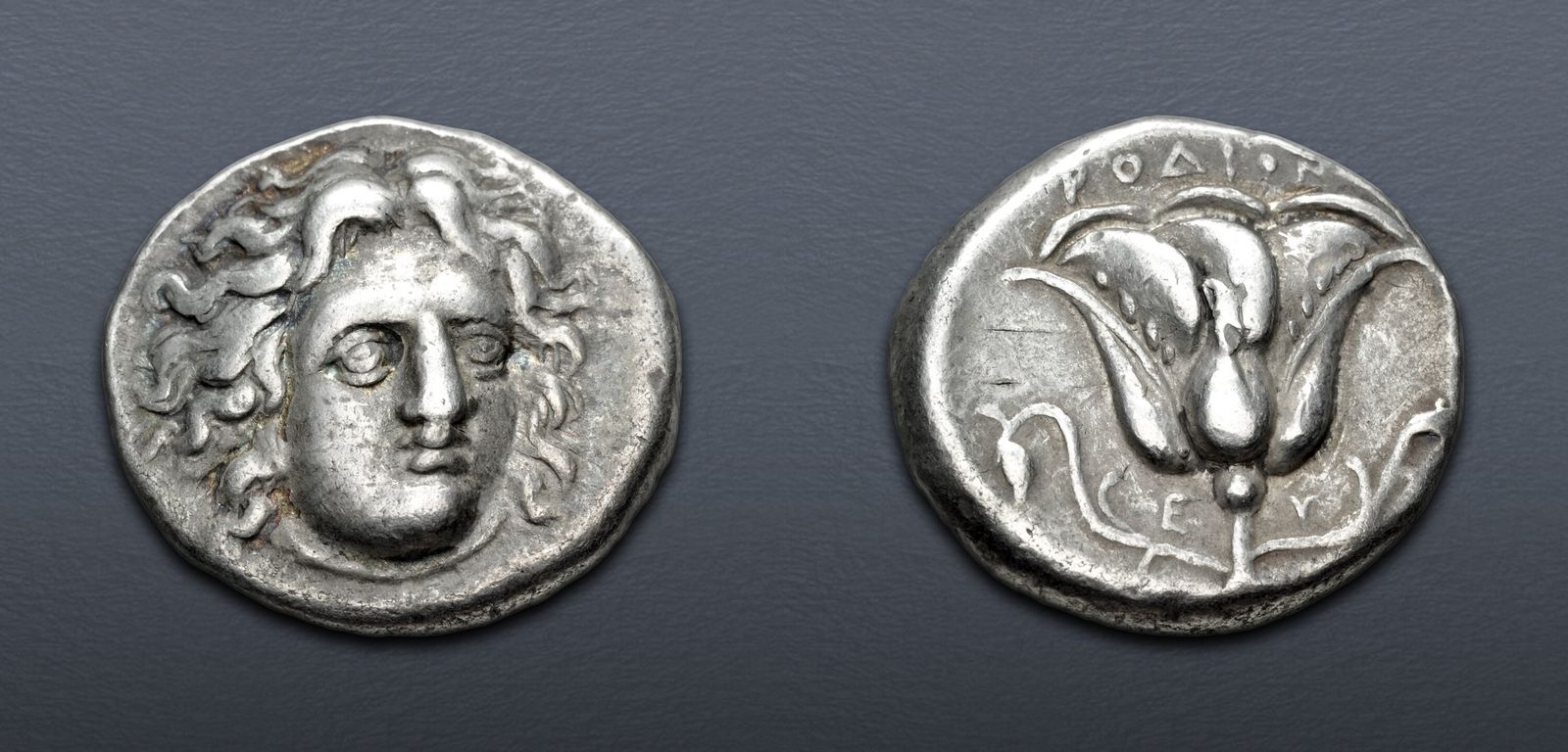 ISLANDS off CARIA, Rhodos. Rhodes. Circa 305-275 BC. AR Didrachm (19