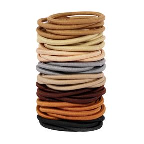 180 PCS OUCHLESS ELASTICS HAIR TIES NO DAMAGE HAIR ELASTIC BANDS PONYTAIL HOLDERS RUBBER BANDS FOR WOMEN AND GIRLS HAIR - 3 PACKS