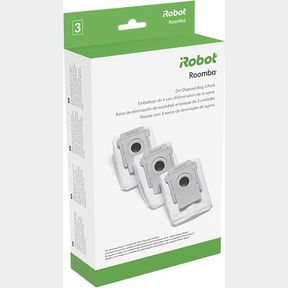 IROBOT AUTHENTIC PARTS AUTOMATIC DIRT DISPOSAL BAGS, 3-PACK, COMPATIBLE WITH ALL CLEAN BASE MODELS, WHITE