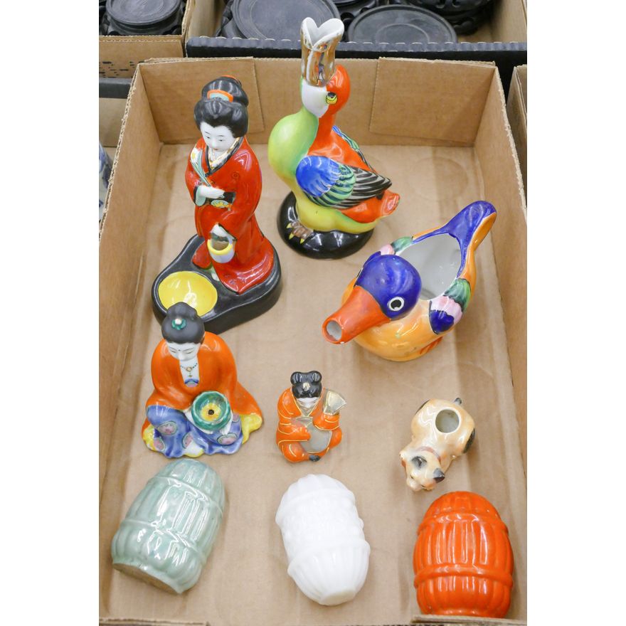 Box Deco Japanese Figures and Birds