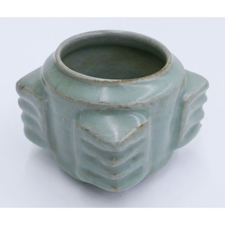 Chinese Qing Guan Ware Small Cong Vase