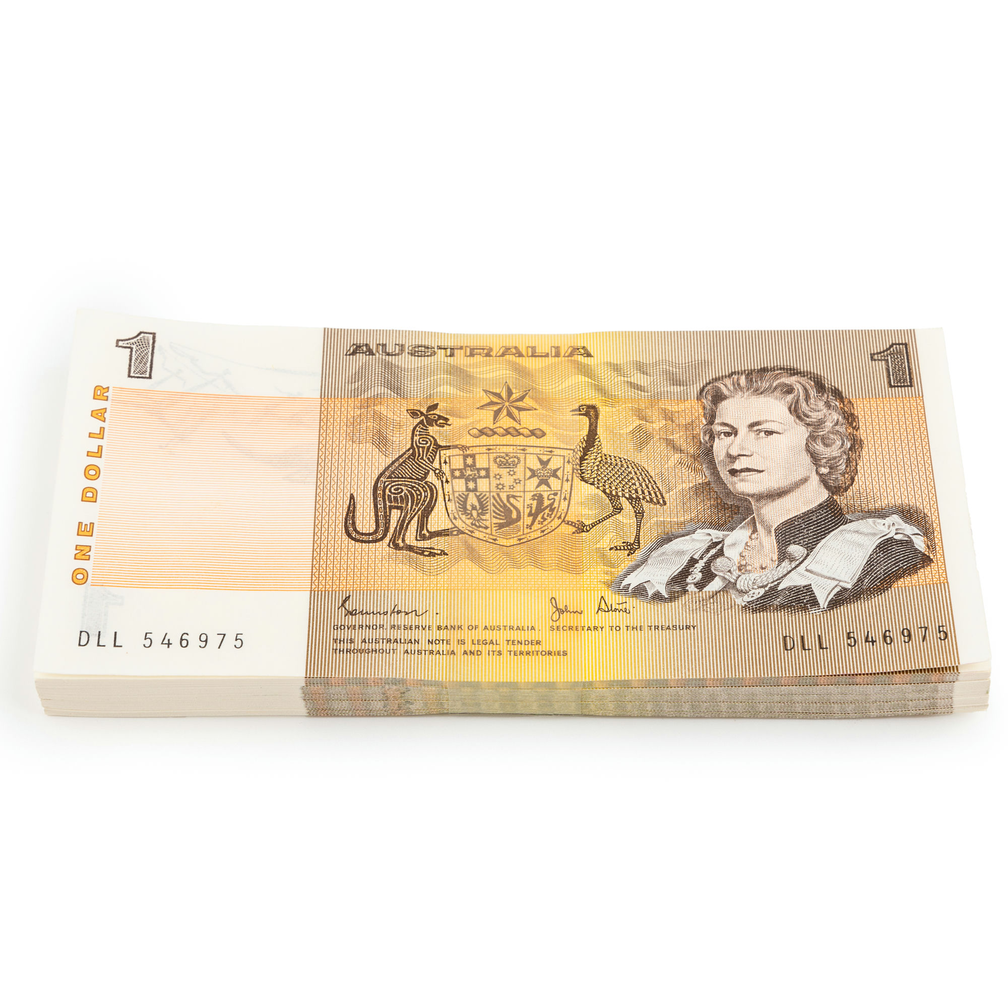 Johnston/Stone, Bundle, One Dollar, 1982, UNC