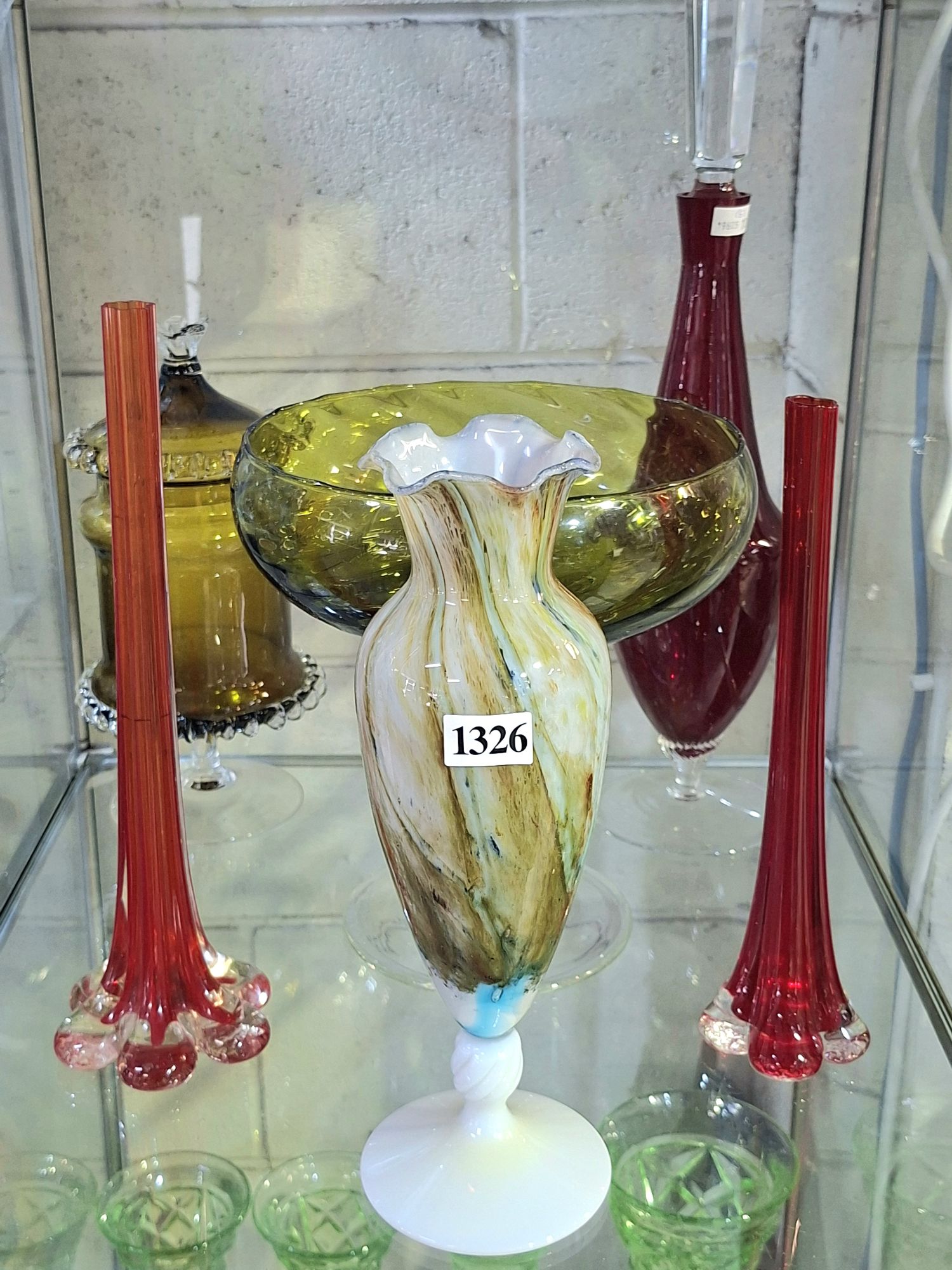 1326 · RETRO GLASS VASES
