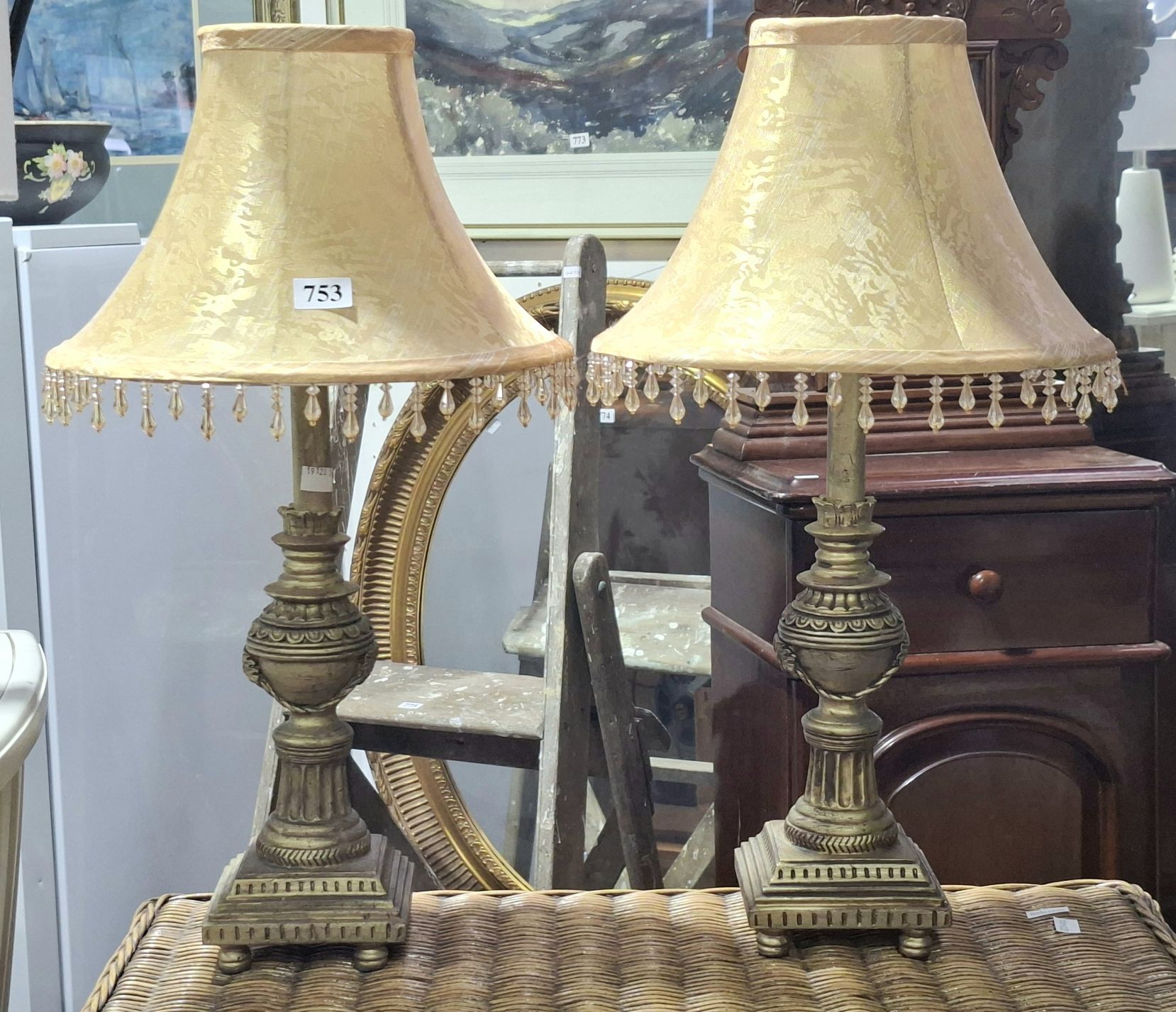 Cast Resin Bedroom Lamps