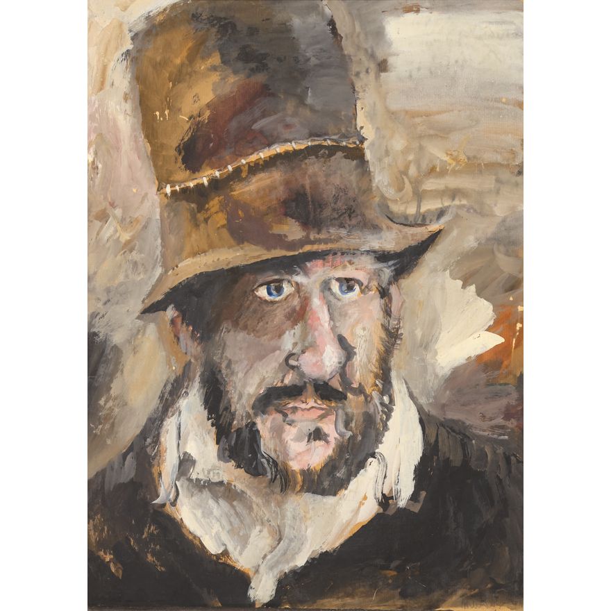 James Martin ''Self Portrait'' 1968 Tempera