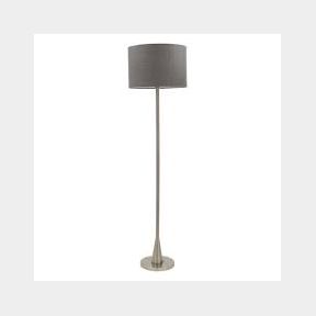 Bright Star Lighting - Floor Standing Lamp With Grey Fabric Shade - Height: 155cm x Base: 25cm-- 51742/324 SN B1 (S1)
