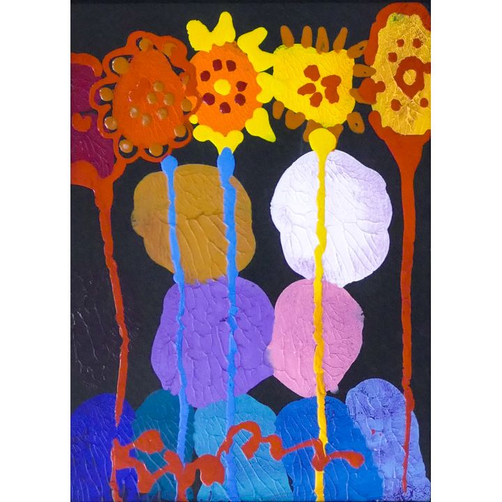 Simon Bull ''Fun'' Oil on Paper