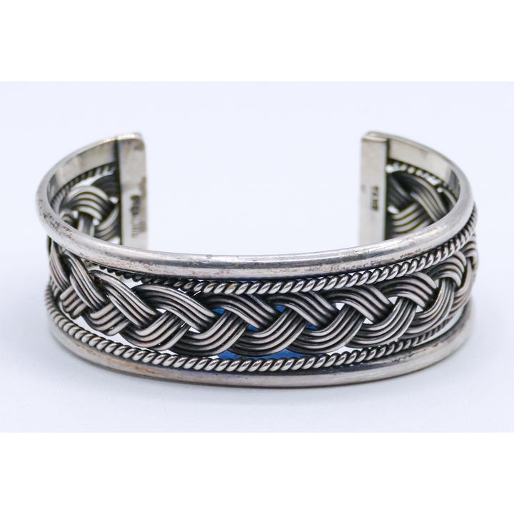 Tahe Navajo Sterling Cuff Bracelet Fits 7'' - 43 Grams