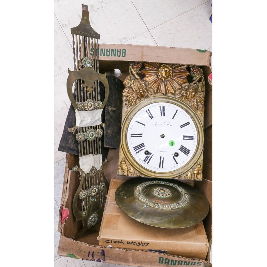 Antique French Hanging Wall Clock