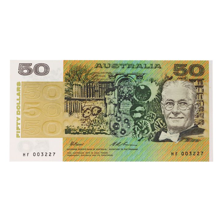 Special Serial - Fraser/Evans, Fifty Dollars, 1993 Uncirculated