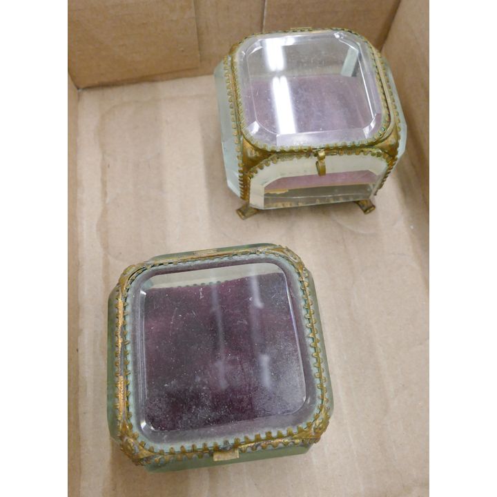 Box Antique Glass Dresser Boxes