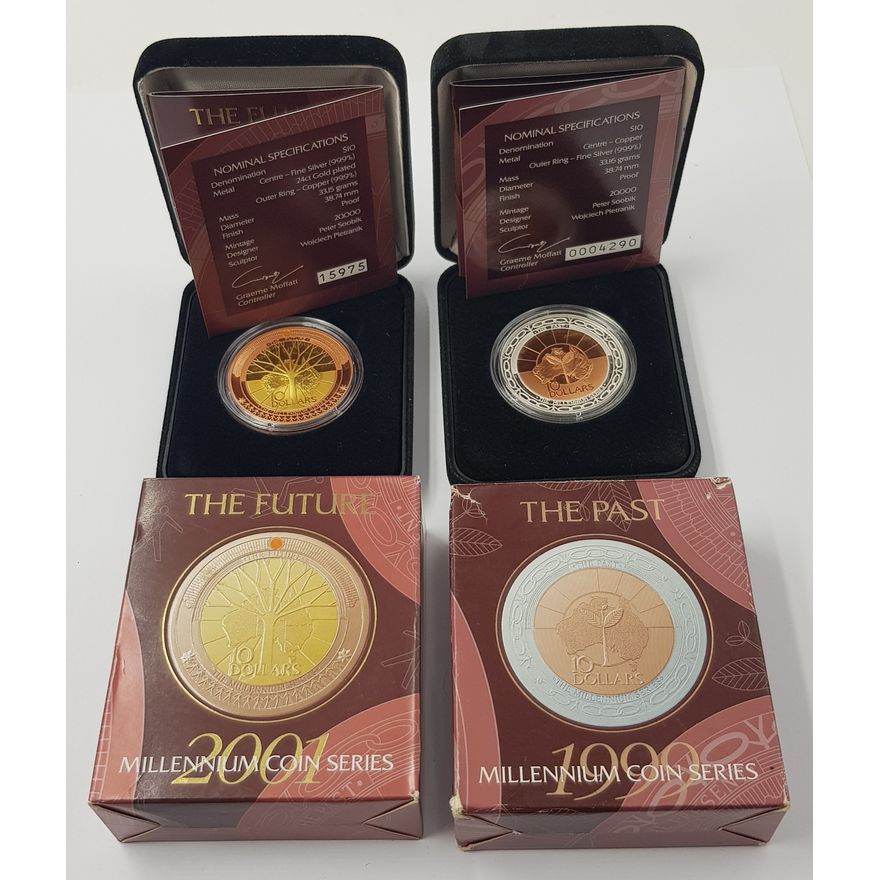 Millennium Proof Coins (x2)