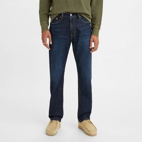 LEVI'S MEN'S 505 STRAIGHT JEANS - DARK WASH 38X32: HEAVYWEIGHT DENIM, MID RISE, STRETCH