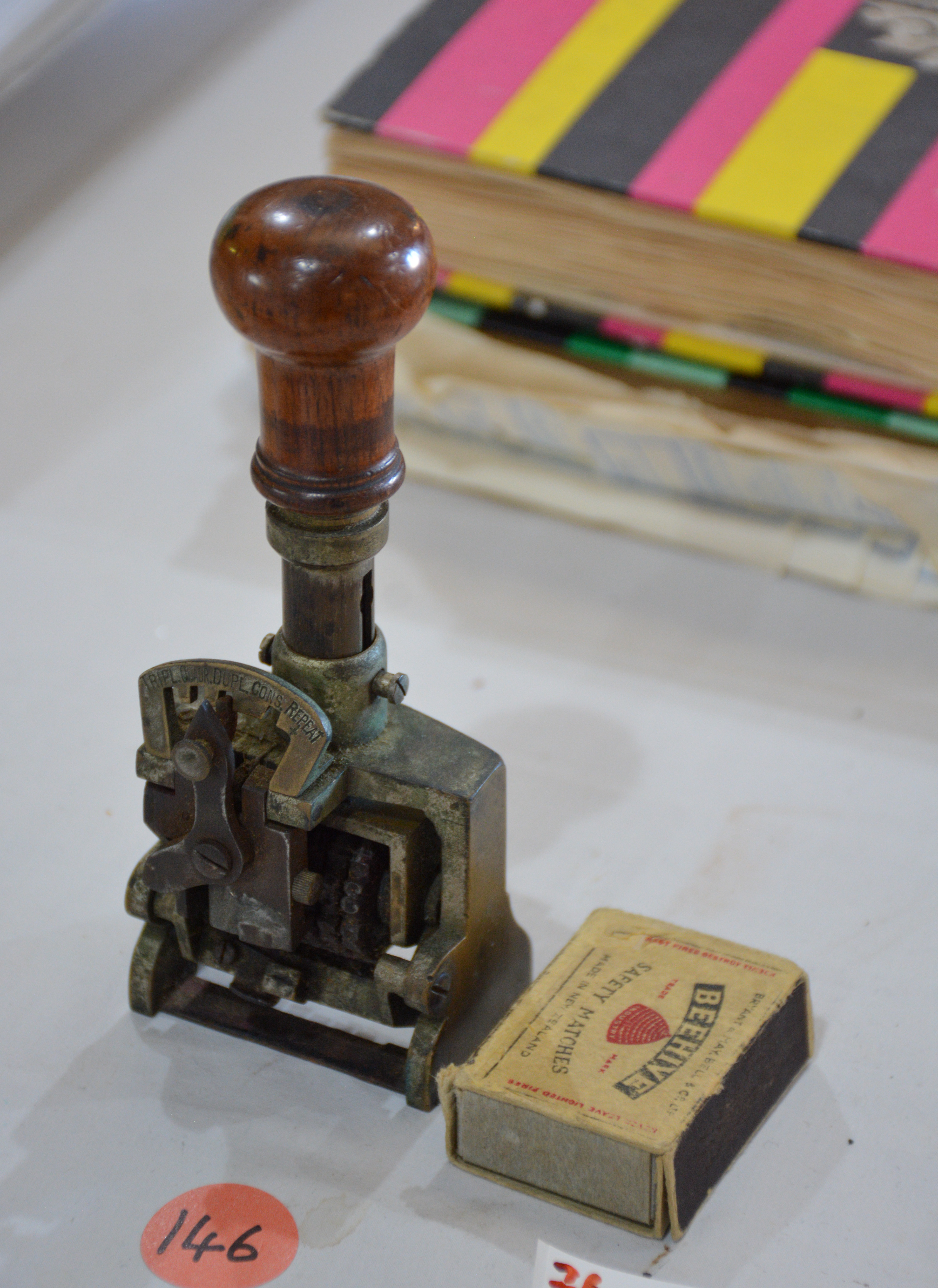 Postal History Post Office Continuous Number Stamp — NZ auction result